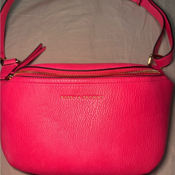 Poppy & Peonies Pink Crossbody Bag - Picture 2 of 4